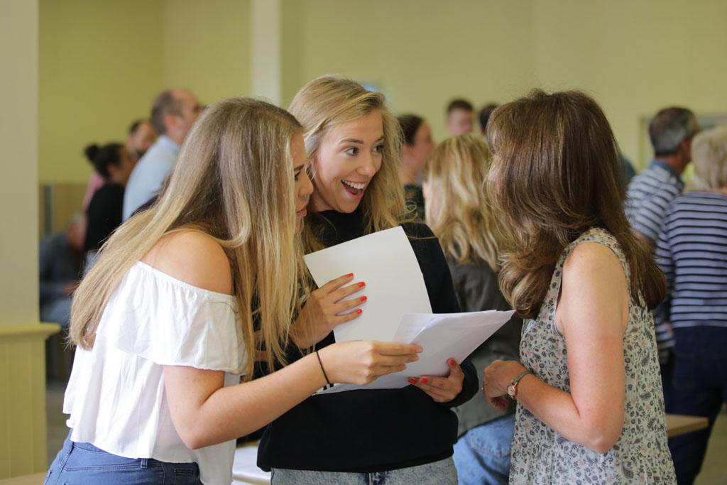students from cheadle hulme school pick up their 2016 A Level results