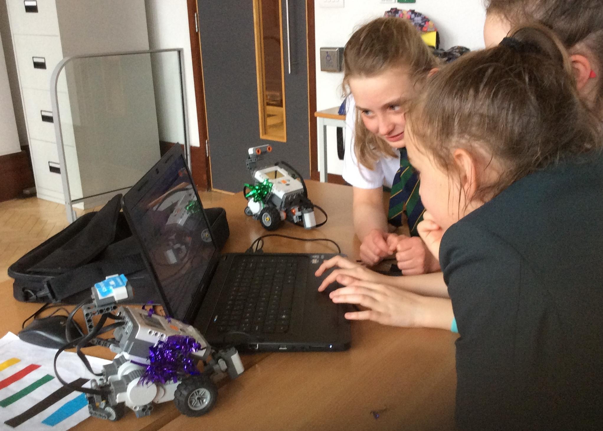 Robogals in Action! Year 6 and Year 10 students from cheadle hulme school visited the University of Manchester's student run Robogals workshop which encourages females to consider STEM careers in science technology engineering and maths