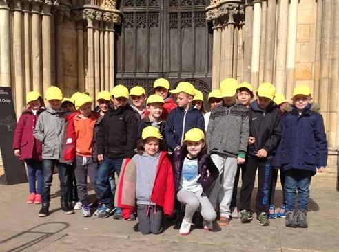 juniors school pupils at cheadle hulme school stand outside york minster during their trip to the city