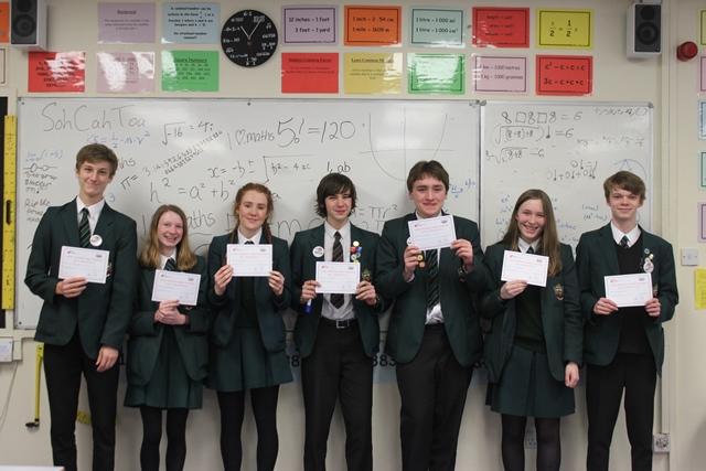 further maths Students in year 10 at cheadle hulme school hold up their prize-winning mathematics certificates after competing in the FMSP Year 10 Maths Feast at The University of Manchester