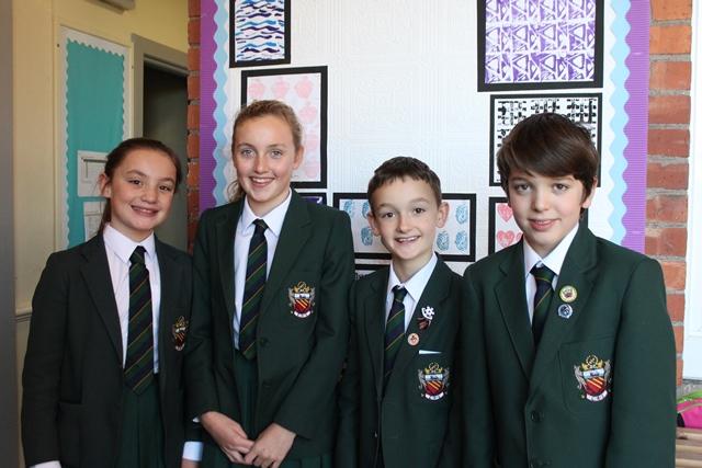 cheadle hulme school junior pupils pose for a team photo after taking part in the National young Mathematicians' Award competition 2016