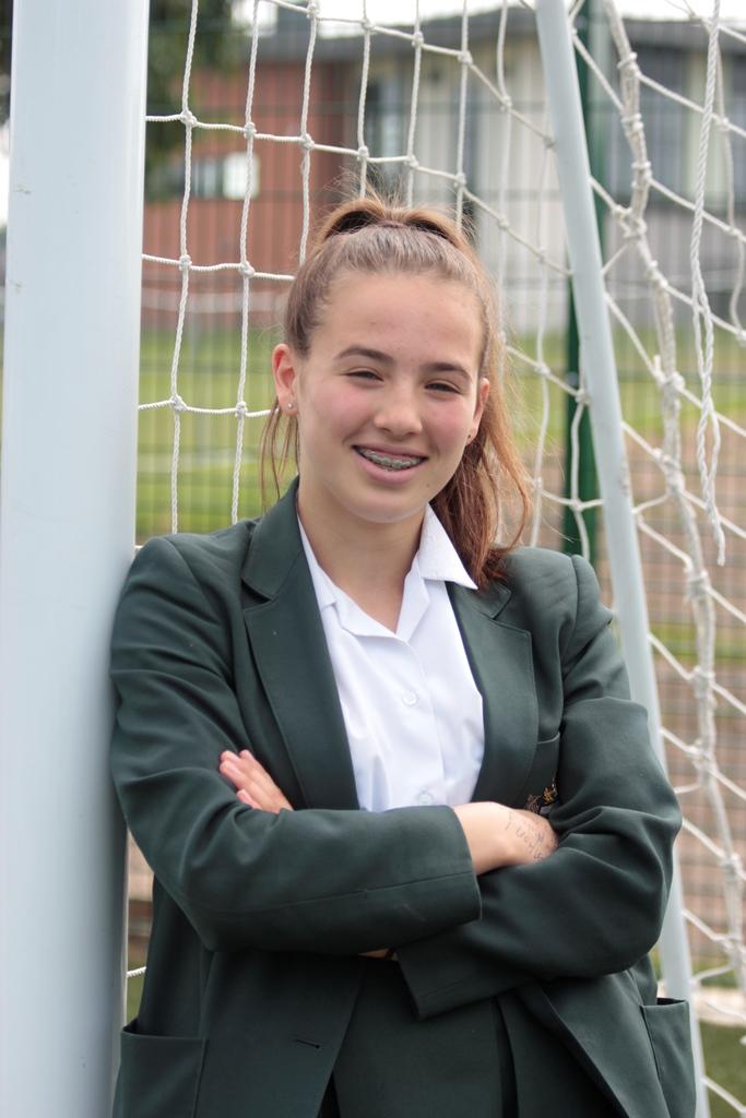 cheadle hulme school student Ella is selected for Team Maccabi GB U18s football squad and is heading to Israel to play in the Maccabiah Games Jewish Olympics