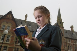 Reading book Harry Potter Real Hogwarts