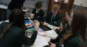 Pupils taking part in GCHQ Business language champions event